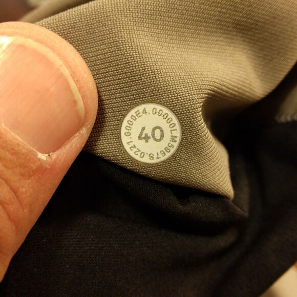 Lululemon ABC pants mens 40 40x31 gray performance strtch straight leg - Picture 7 of 8